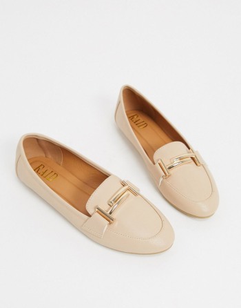 RAID Nidhi Loafer With Gold Snaffle Bež - Ženske Cipele | 74930NQXK